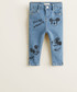 Spodnie Mango Kids - Jeansy dziecięce Mickey 80-104 cm 33040911