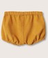 Spodnie Mango Kids Szorty bawełniane dziecięce kolor żółty gładkie