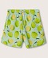 Spodnie Mango Kids szorty kąpielowe dziecięce Limab kolor żółty