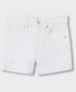 Spodnie Mango Kids szorty jeansowe dziecięce Vuelta kolor biały gładkie