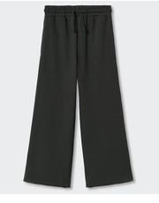 Spodnie spodnie dresowe bawełniane dziecięce Steffy kolor szary gładkie - Answear.com Mango Kids
