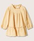 Sukienka dziecięca Mango Kids sukienka dziecięca kolor żółty mini rozkloszowana