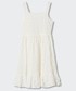 Sukienka dziecięca Mango Kids sukienka dziecięca Castillo kolor biały mini rozkloszowana