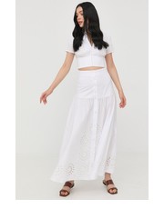 Bluzka bluzka bawełniana damska kolor biały gładka - Answear.com Marciano Guess