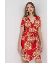 Sukienka sukienka kolor czerwony mini rozkloszowana - Answear.com Marciano Guess
