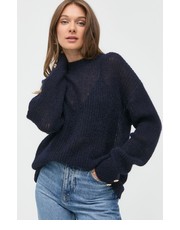 Sweter sweter wełniany damski kolor granatowy lekki - Answear.com Marciano Guess