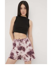 Spodnie szorty damskie kolor fioletowy wzorzyste high waist - Answear.com Volcom