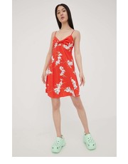 Sukienka sukienka kolor czerwony mini rozkloszowana - Answear.com Volcom