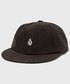 Czapka Volcom czapka bawełniana kolor czarny gładka