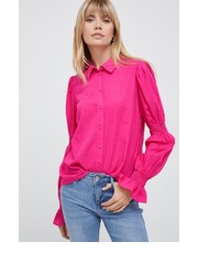 Koszula koszula bawełniana damska kolor różowy regular z kołnierzykiem klasycznym - Answear.com Y.A.S