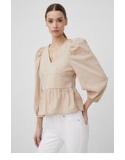 Bluzka bluzka damska kolor beżowy gładka - Answear.com Y.A.S