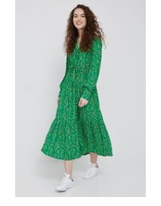 Sukienka sukienka kolor zielony maxi rozkloszowana - Answear.com Y.A.S