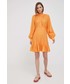 Sukienka Y.A.S sukienka kolor pomarańczowy mini rozkloszowana