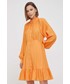 Sukienka Y.A.S sukienka kolor pomarańczowy mini rozkloszowana