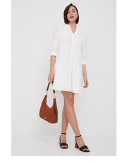 Sukienka sukienka bawełniana kolor biały mini rozkloszowana - Answear.com Y.A.S