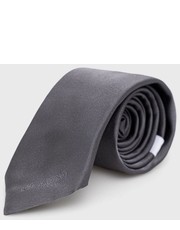 Krawat krawat jedwabny kolor szary - Answear.com Moschino