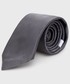 Krawat Moschino krawat jedwabny kolor szary