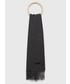 Szalik męski Moschino szalik wełniany kolor czarny gładki