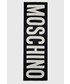 Szalik męski Moschino szal wełniany kolor czarny wzorzysty