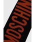 Szalik męski Moschino szalik męski kolor pomarańczowy wzorzysty
