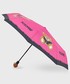 Parasol Moschino parasol kolor różowy