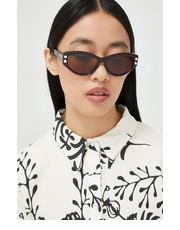 Okulary okulary przeciwsłoneczne damskie kolor brązowy - Answear.com Moschino