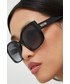 Okulary Moschino okulary przeciwsłoneczne damskie kolor czarny