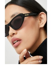 Okulary okulary przeciwsłoneczne damskie kolor czarny - Answear.com Moschino