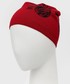 Czapka Moschino czapka z domieszką wełny kolor czerwony z domieszką wełny