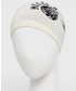 Czapka Moschino czapka z domieszką wełny kolor biały z domieszką wełny