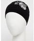 Czapka Moschino czapka z domieszką wełny kolor czarny z domieszką wełny