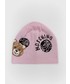 Czapka Moschino czapka z domieszką wełny kolor różowy z domieszką wełny