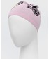 Czapka Moschino czapka z domieszką wełny kolor różowy z domieszką wełny