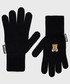 Rękawiczki Moschino rękawiczki wełniane damskie kolor czarny