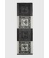 Szalik Moschino szal wełniany kolor szary wzorzysty