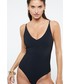Strój kąpielowy Etam strój kąpielowy Amanda kolor czarny miękka miseczka