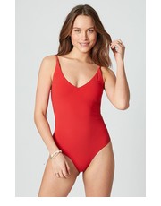Strój kąpielowy strój kąpielowy Amanda kolor czerwony miękka miseczka - Answear.com Etam