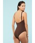 Strój kąpielowy Etam jednoczęściowy strój kąpielowy Promesse kolor brązowy miękka miseczka