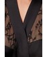 Piżama Etam szlafrok Dearness kolor czarny