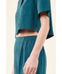 Piżama Etam spodnie piżamowe Jahel damskie kolor niebieski