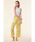 Piżama Etam spodnie piżamowe Jad damskie kolor żółty