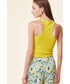Piżama Etam top piżamowy Jema kolor żółty