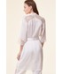 Piżama Etam szlafrok kolor biały