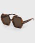 Okulary Aldo okulary przeciwsłoneczne Asenda damskie kolor brązowy