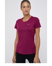 Bluzka T-shirt damski kolor fioletowy - Answear.com Jack Wolfskin