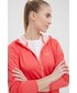 Bluza Jack Wolfskin bluza sportowa Star damska kolor czerwony z kapturem gładka