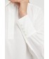 Bluzka Marella bluzka z domieszką jedwabiu damska kolor biały gładka