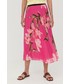 Spódnica Marella spódnica kolor różowy midi rozkloszowana