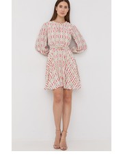 Sukienka sukienka kolor beżowy mini rozkloszowana - Answear.com Marella