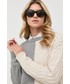 Sweter Marella sweter z domieszką wełny damski kolor beżowy lekki